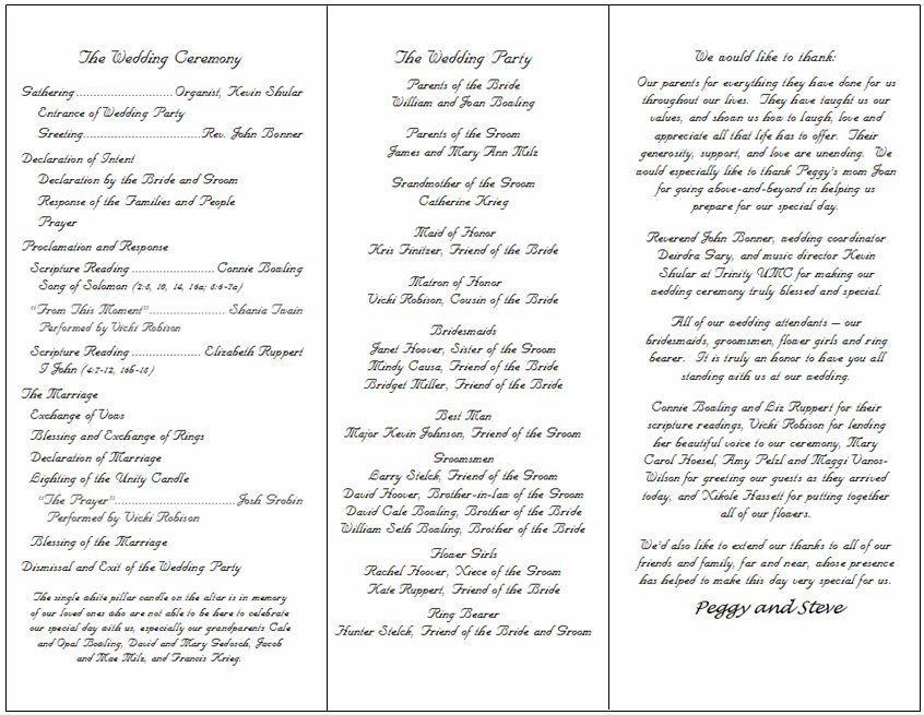 wedding ceremony programs wedding ceremony programs